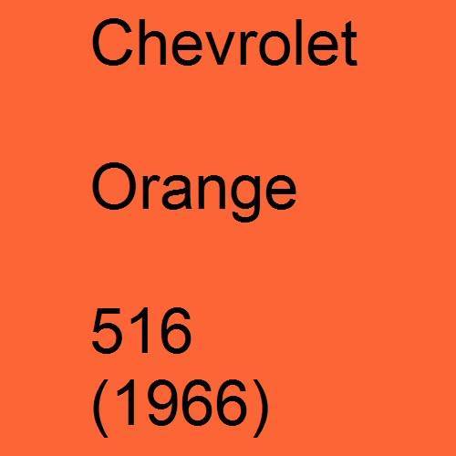 Chevrolet, Orange, 516 (1966).